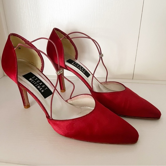 Vintage Stuart Weitzman Red Heels - Picture 1 of 6